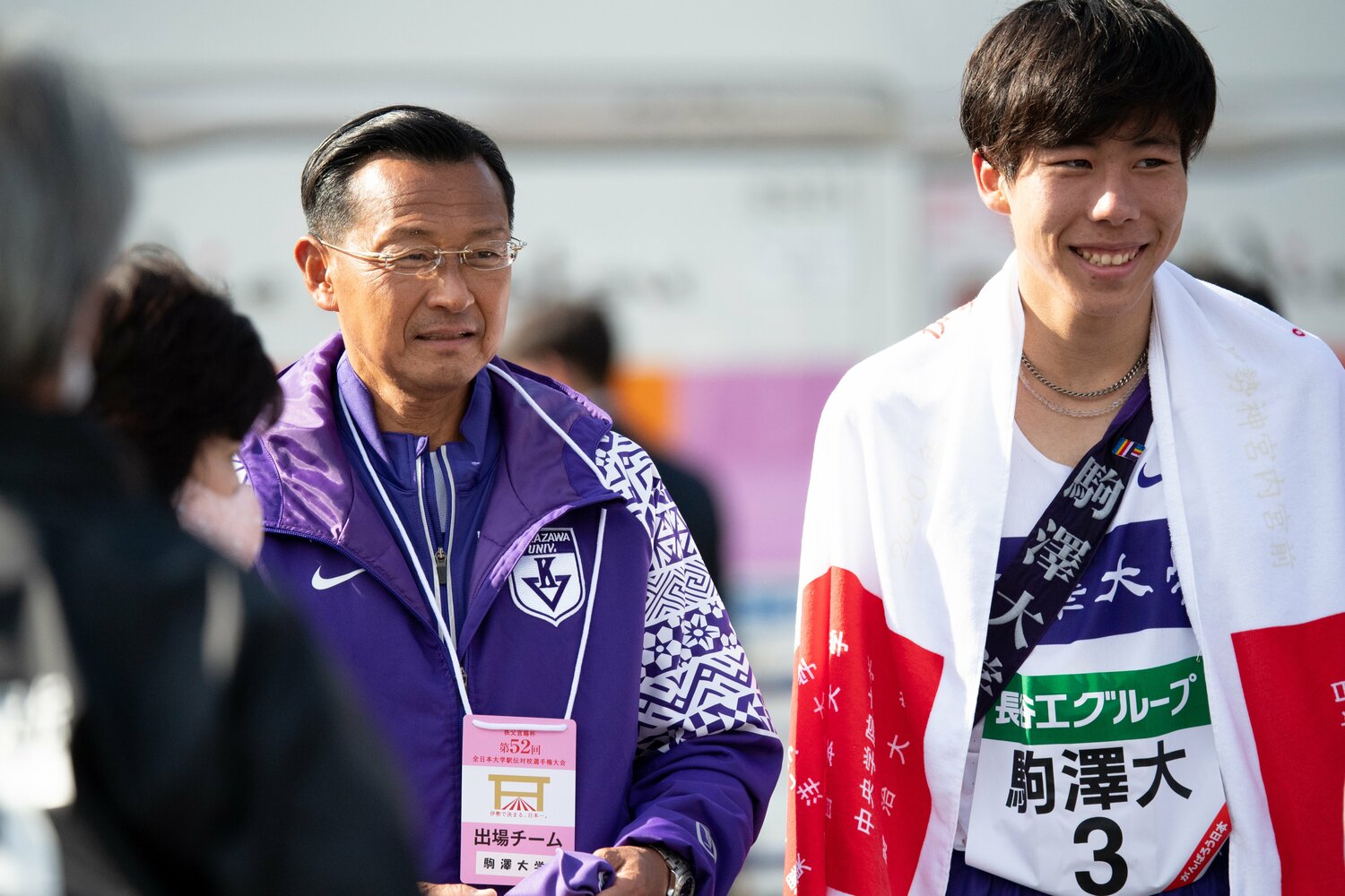 大八木監督と田澤　©Asami Enomoto