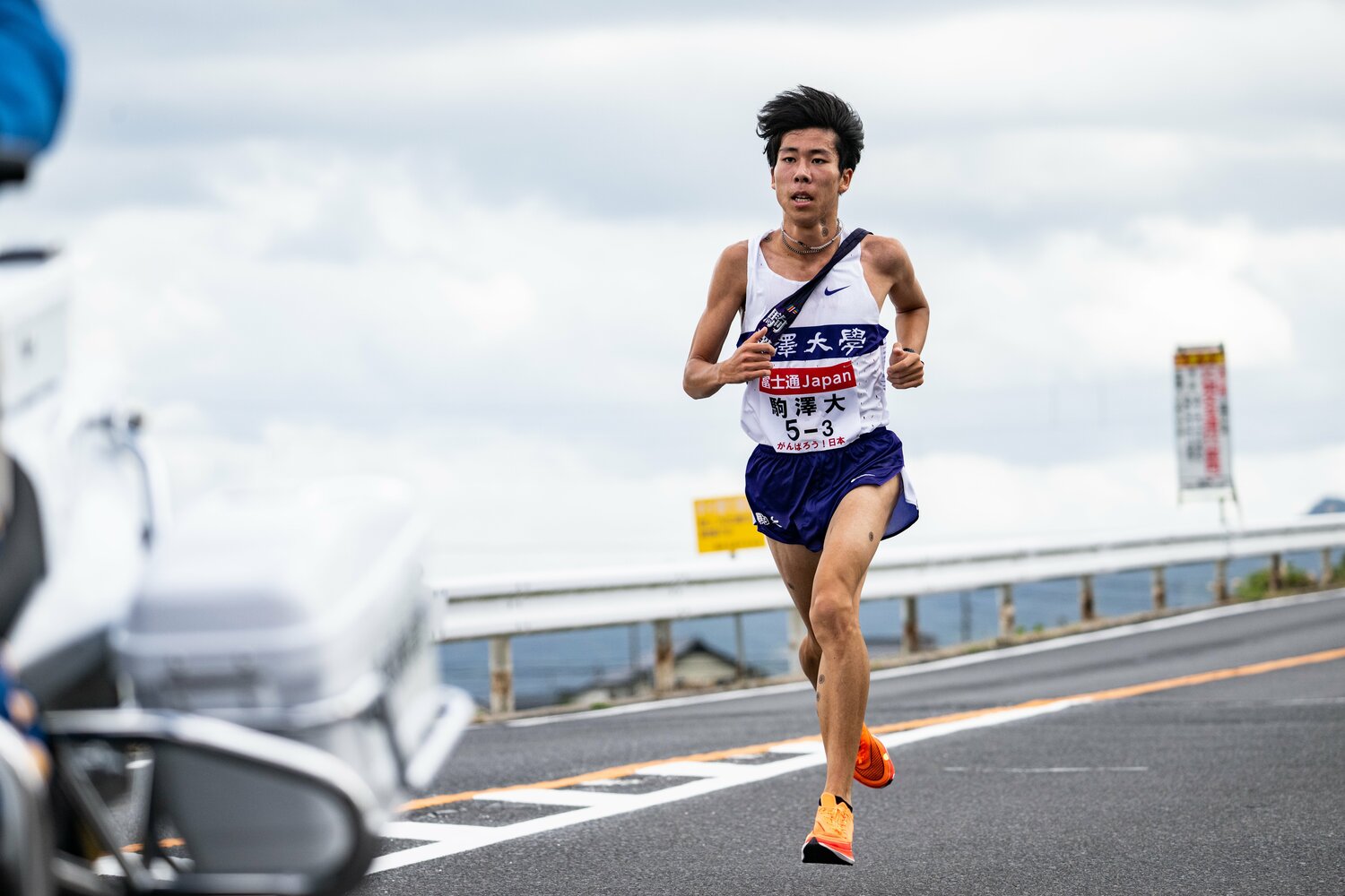 3区を走った駒大のエース・田澤廉（4年）　©Nanae Suzuki