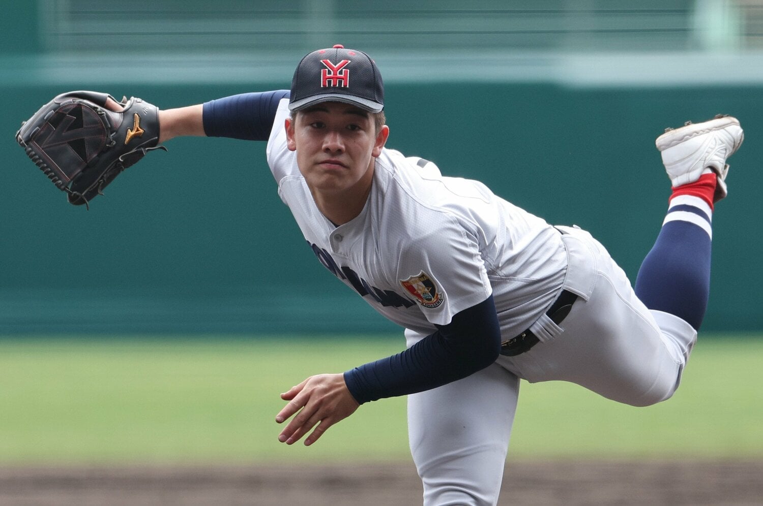 好投した奥村　©JIJI PRESS