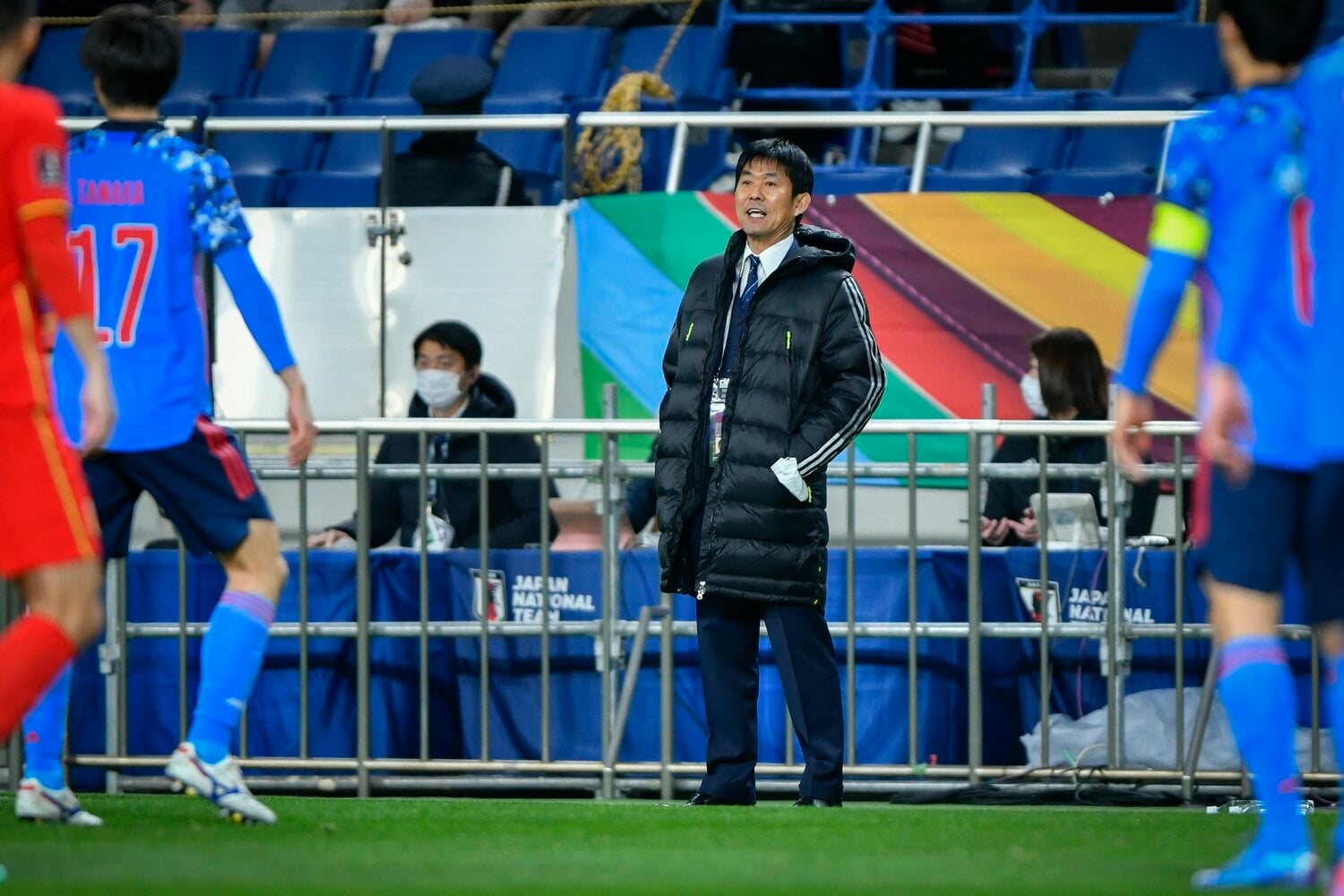 森保一監督は招集メンバーに大きな変化を加えずに大一番に臨む　©Takuya Sugiyama/JMPA