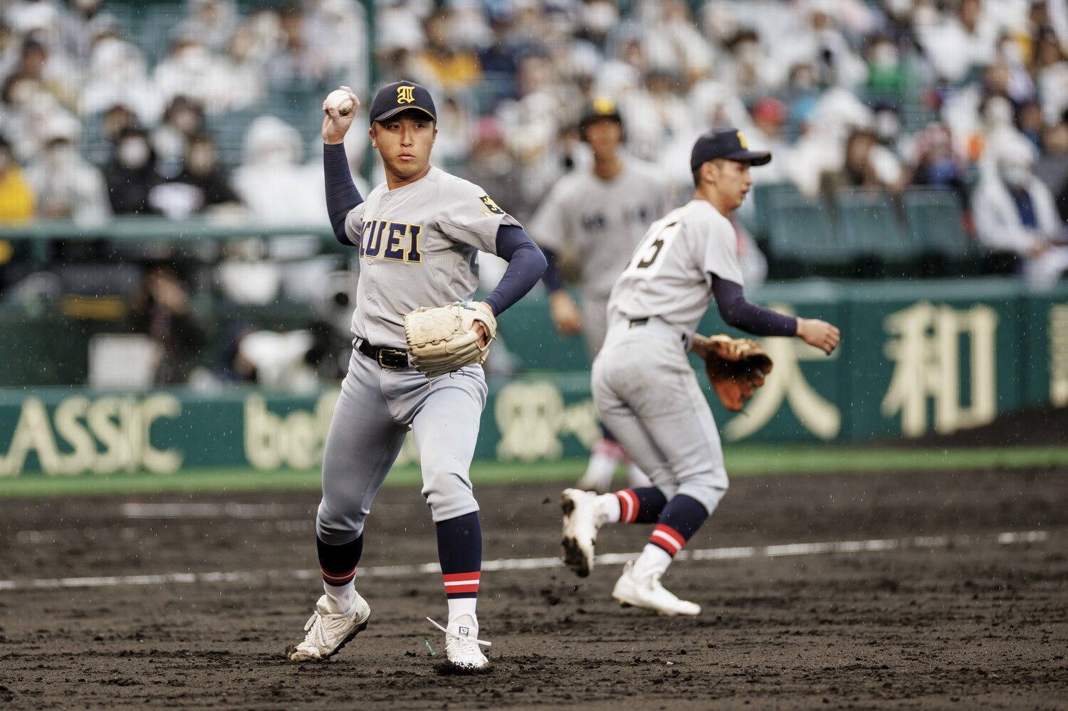 センバツではスライダーが効果的に機能し、活躍した湯田。背番号は夏と変わらず「10」　©Kiichi Matsumoto
