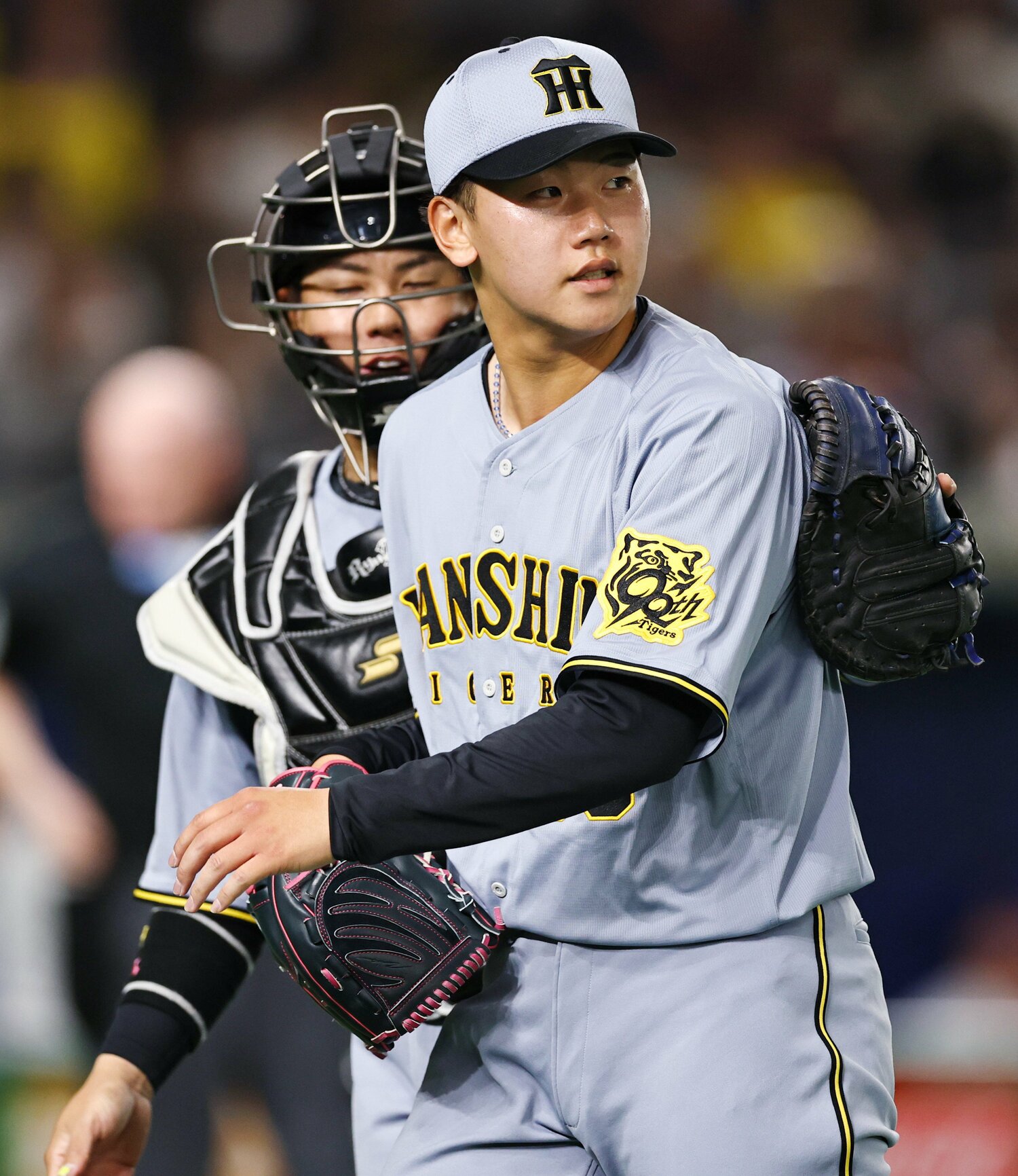 MLBとのプレーシーズン戦でも登板した門別啓人。ローテの一角を担える期待の左腕だ　©︎JIJI PRESS