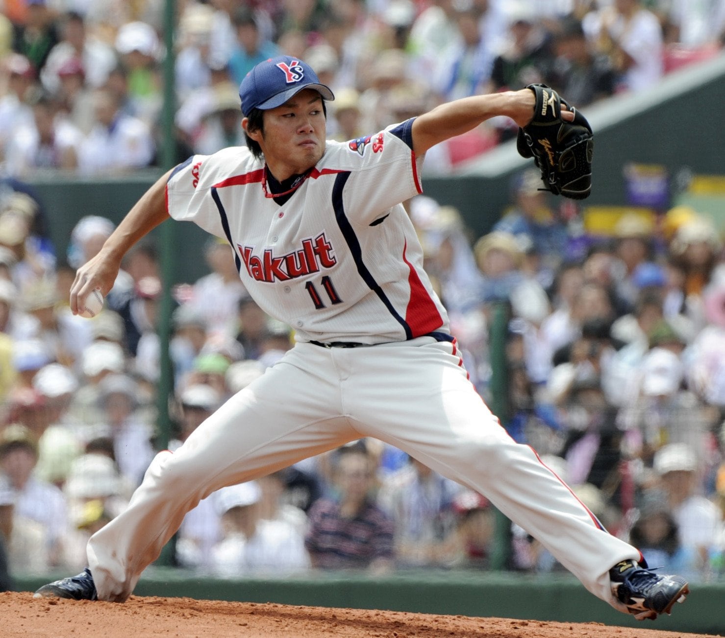 2011年オールスター第三戦で先発した由規　©Kyodo News