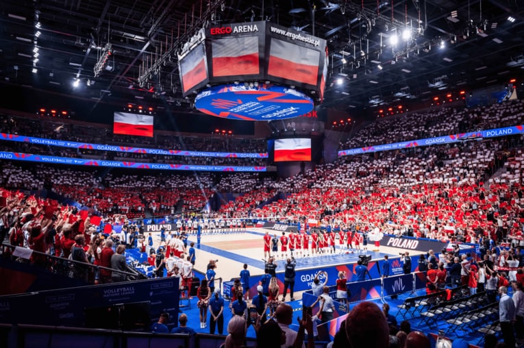 ネーションズリーグ3位決定戦（vsイタリア）©︎FIVB