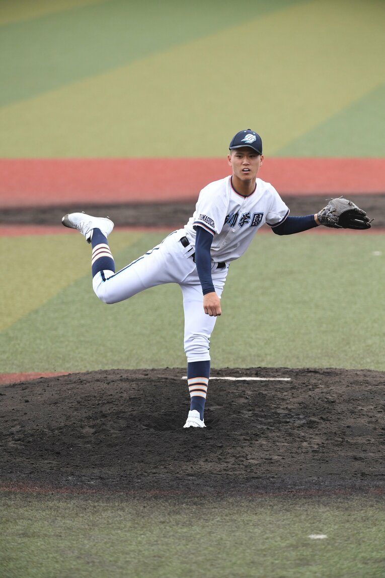 高校で成長を遂げる木下。センバツでどんな投球を見せるか？ ©Kota Inoue
