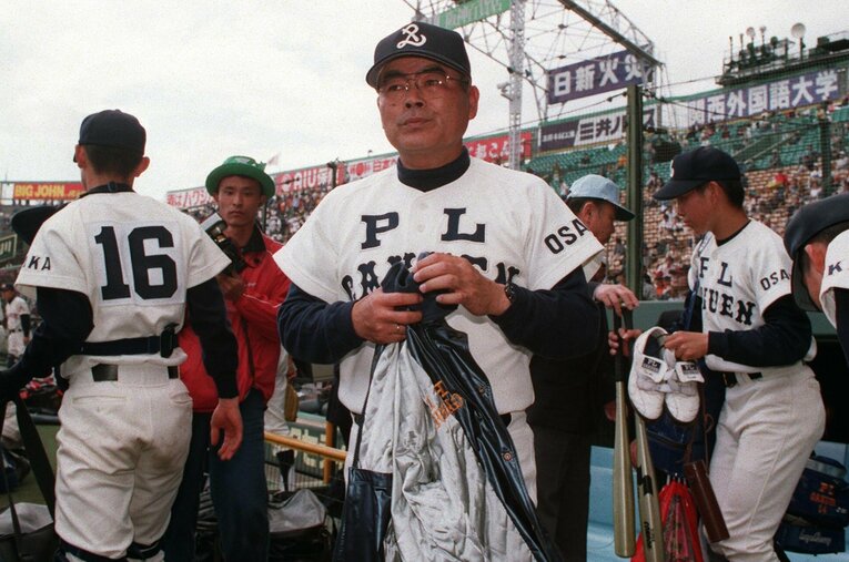 PL学園で春夏あわせて6度の全国制覇を果たした中村順司元監督。息子の猛安氏もPL学園野球部出身だ　©JIJI PRESS