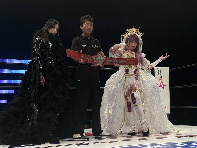 「敗者引退マッチ」として行われた上谷沙弥と中野たむのワールド・オブ・スターダム選手権試合　©Norihiro Hashimoto