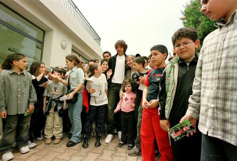 2002年、イタリア・セリエAのレッジーナに移籍した　©Sports Graphic Number