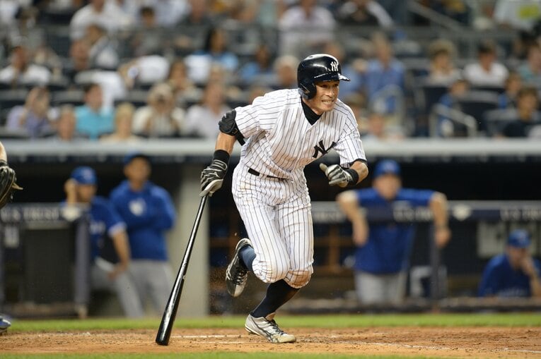 イチローはヤンキースで日米通算4000安打を達成した　©Naoya Sanuki