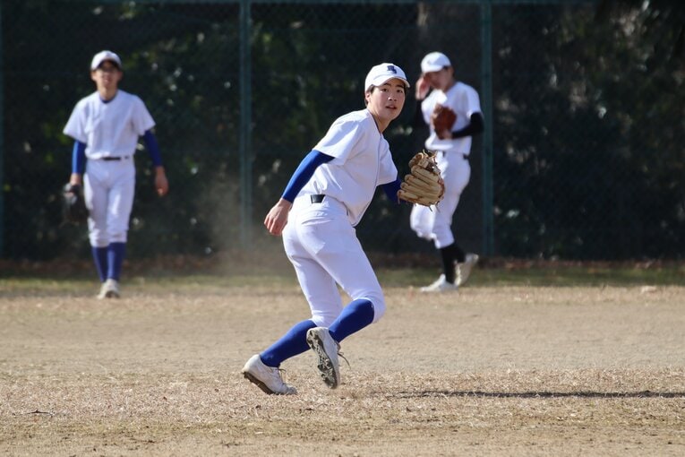 水戸三・大津遥輝選手は水戸三の中心選手だ　©Yuki Kashimoto