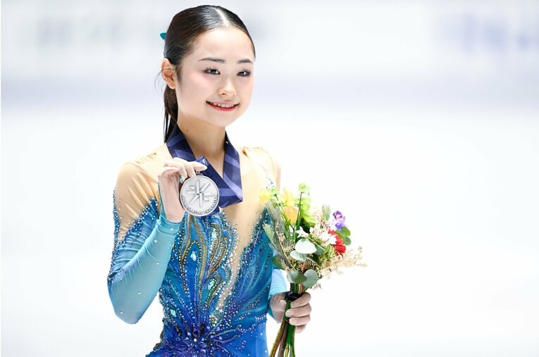 昨年12月のフィギュア全日本選手権で銀メダルを獲得したものの、年齢制限によりミラノ・コルティナ五輪への出場は叶わなかった島田麻央（17歳）。“日本女子の秘密兵器”といわれた彼女が13歳の時に語っていたこととは？ ／ photograph by Asami Enomoto