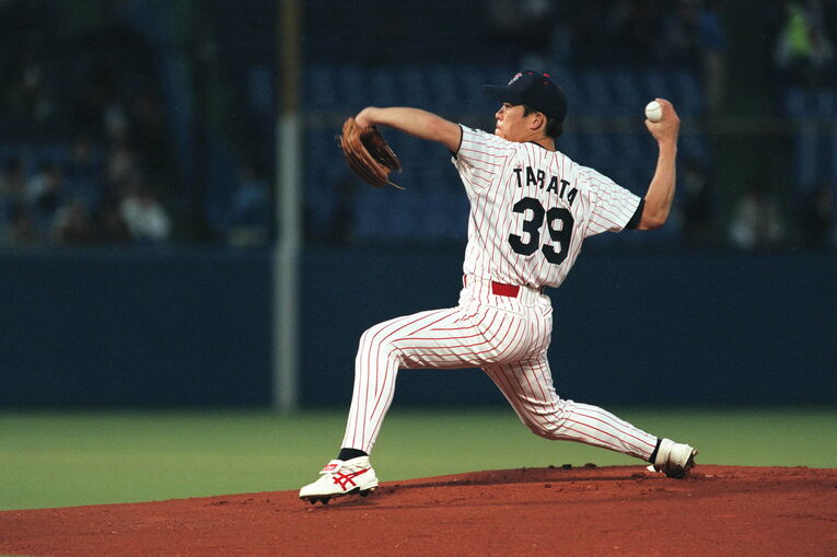 ヤクルト時代の田畑　©︎JIJI PRESS