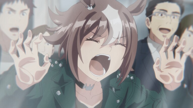 叫ぶ先輩ウマ娘　©2023 アニメ「ウマ娘 プリティーダービー Season 3」製作委員会