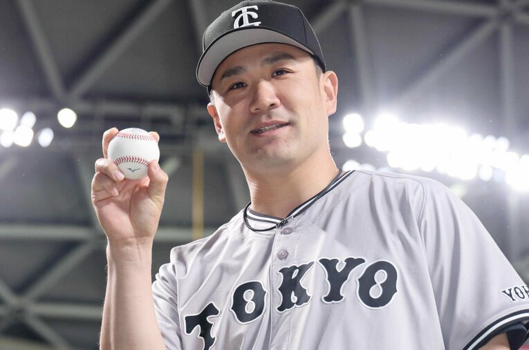 4月3日の中日戦に先発した巨人・田中将大36歳。5回1失点で移籍後初勝利 ／ photograph by JIJI PRESS