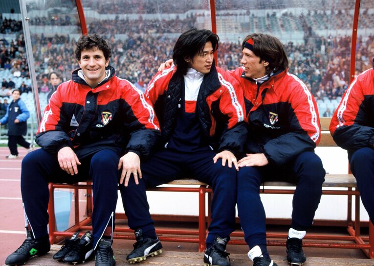 ジェノア時代のカズ　©Kazuaki Nishiyama