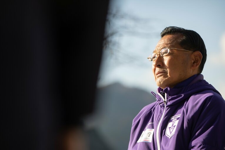 往路後の大八木監督　©Nanae Suzuki