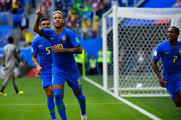 ロシアW杯のネイマール。何かと物議をかもしがちなセレソンのエースだが、18歳の時に心を痛めた言葉があったという　©Takuya Sugiyama/JMPA