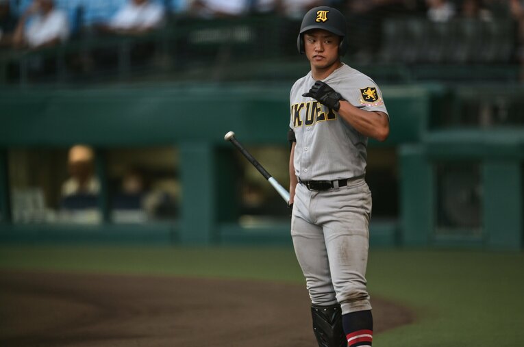 166cmと小柄な4番打者である斎藤陽だが、強豪・仙台育英高では須江航監督から絶大な信頼を置かれていた ／ photograph by Nanae Suzuki