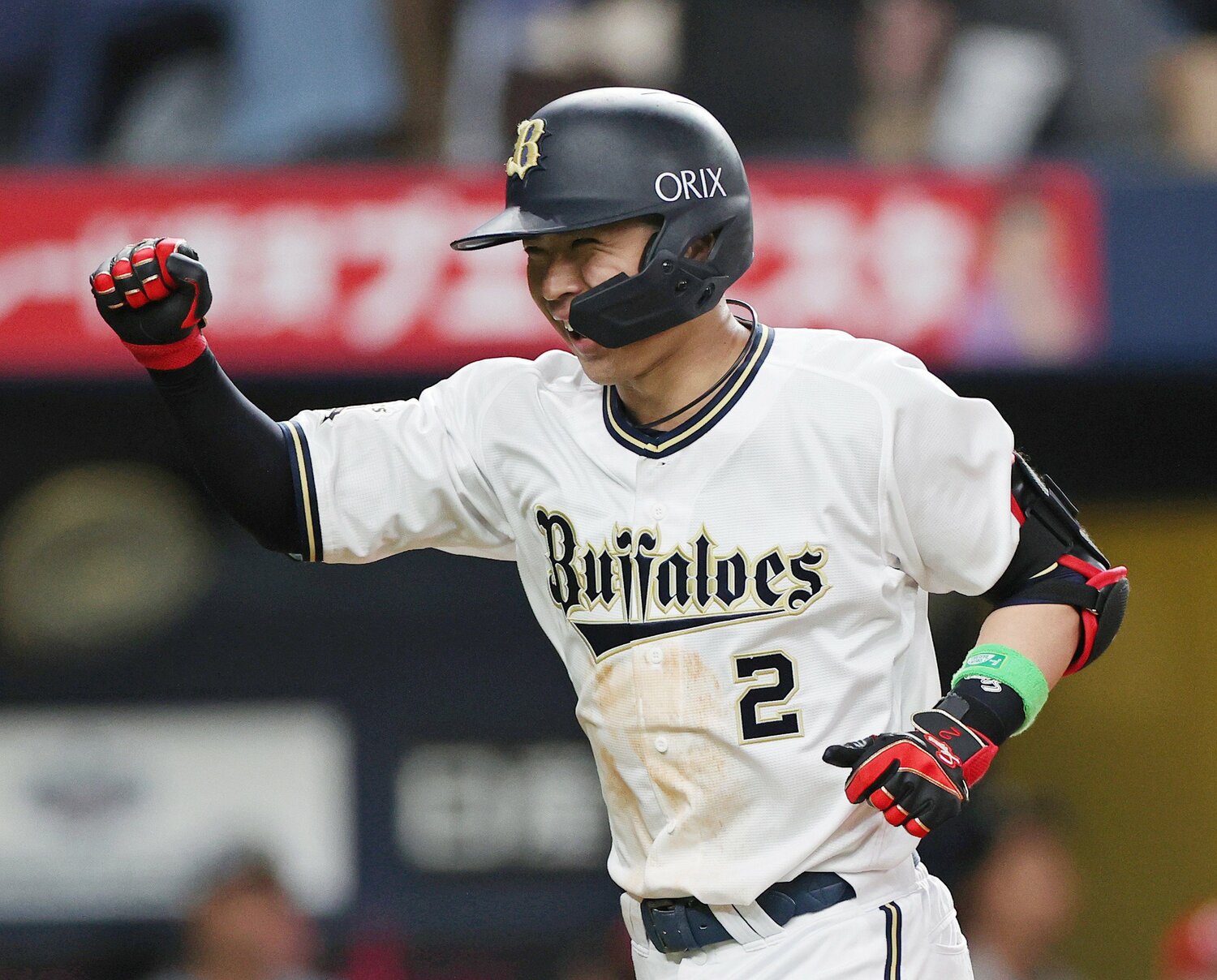 昨シーズンは勝負強い打撃で度々、劇的勝利の立役者になった　©JIJI PRESS