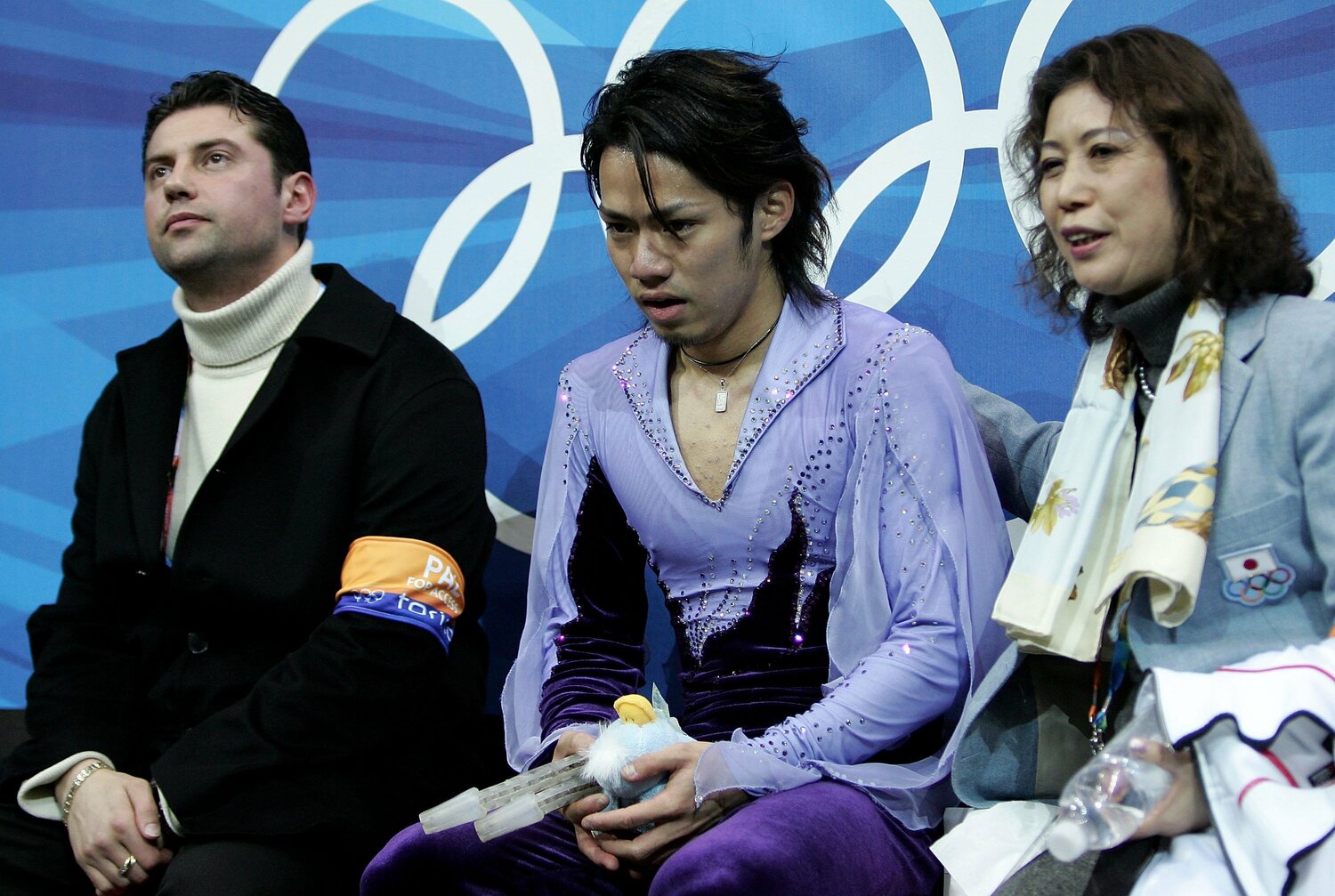 トリノ五輪。フリーを終えた高橋 ©Getty Images