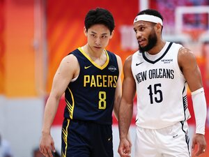 NBAペイサーズの一員としてサマーリーグのコートに立った河村勇輝（25歳）。厳しい立場を理解して臨んだが、大きなアピールとはならなかった