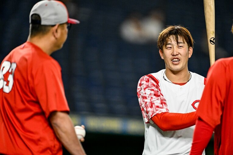 【気づけばカープ主力に…最新】2025年の小園　©Nanae Suzuki