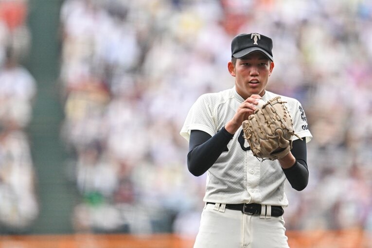 2年前の夏の甲子園ではエースナンバーを背負ってチームを率いた　©Nanae Suzuki