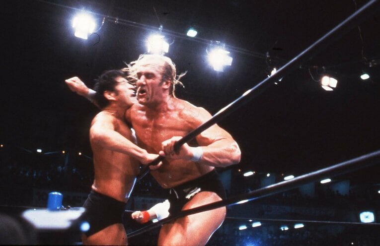 ホーガンとの一戦で起こった猪木「舌出し失神事件」の顛末には40年以上経った今も謎が多い　©Moritsuna Kimura