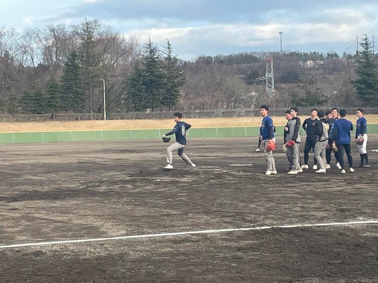 東北の練習風景　©Hideaki Ujihara