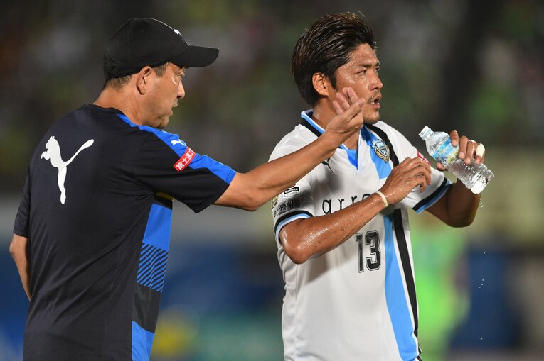 風間八宏が監督だったフロンターレで、大久保嘉人は3度J1得点王に輝いた。当初「チームカラーに合わないんじゃないか？」と不安視する声もあったという　©J.LEAGUE