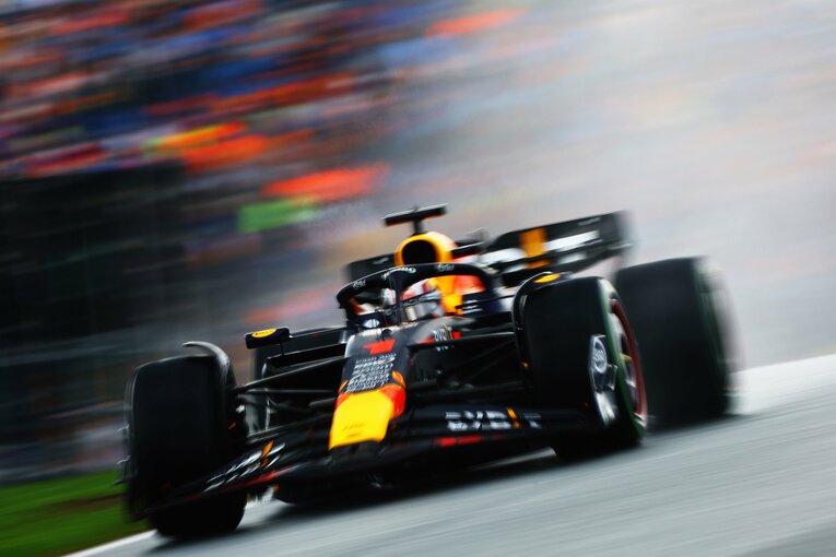 雨をものともせず、最多連勝記録に並んだオランダGPのフェルスタッペン　©Getty Images / Red Bull Content Pool