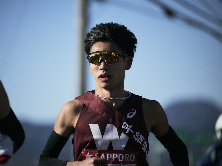 東の前頭八枚目：間瀬田純平（早大）　©Yuki Suenaga