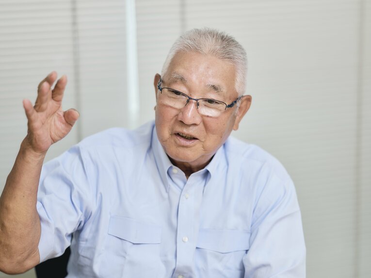 メジャーリーグの設備の素晴らしさについて語る大矢明彦　©Yuki Suenaga