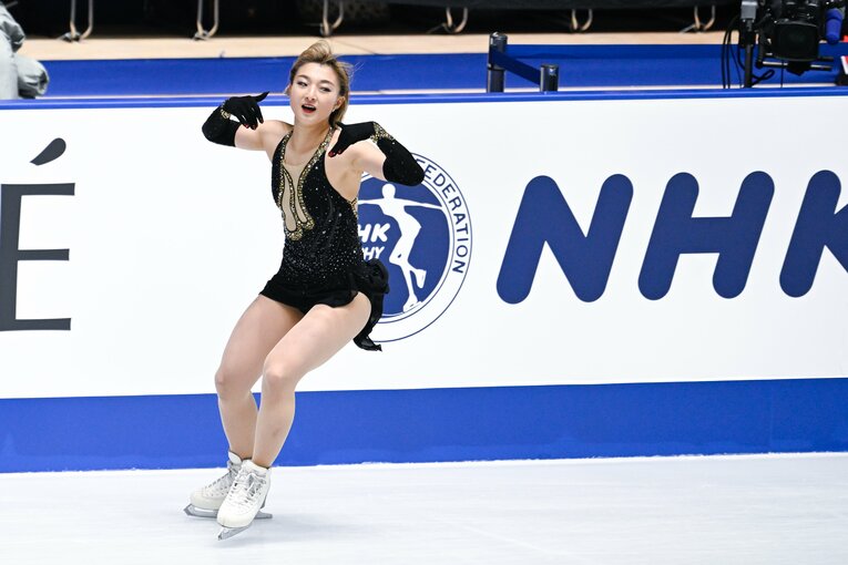 NHK杯、坂本花織のフリー演技　©︎Asami Enomoto