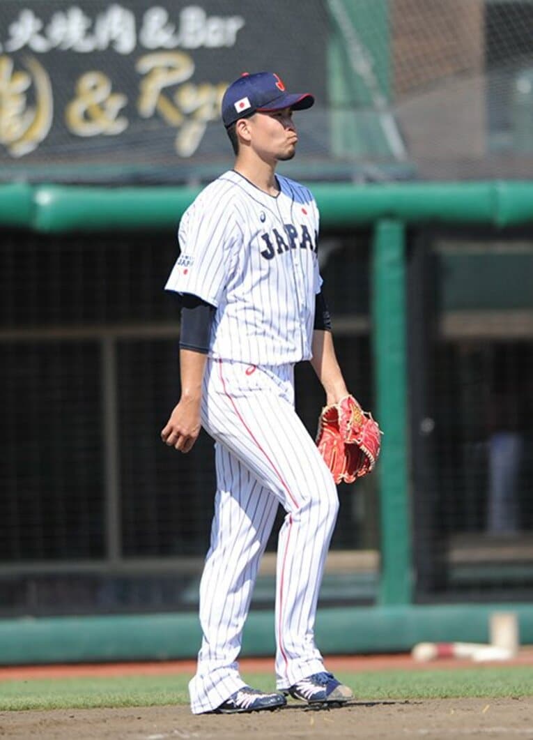 強化試合で敗戦投手となった千賀©JIJI PRESS