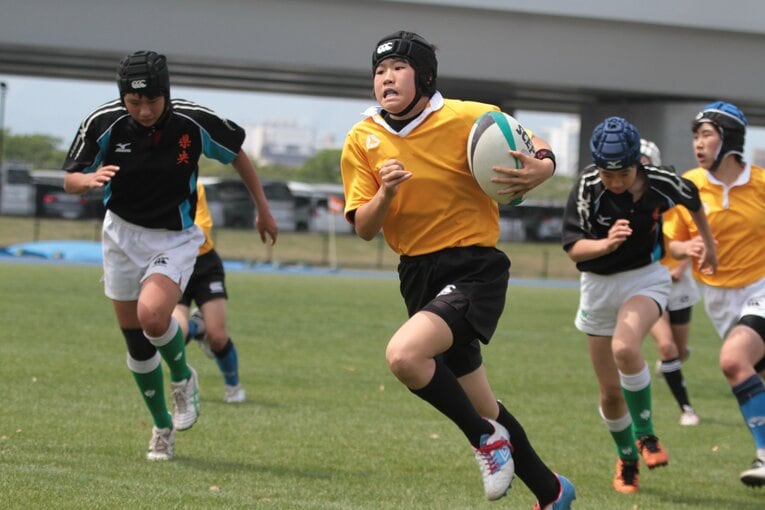 2014年5月、海老名市ガールズフェスティバルに出場してU15のMVPに選ばれた娘・凜日（当時中1）©︎Nobuhiko Otomo