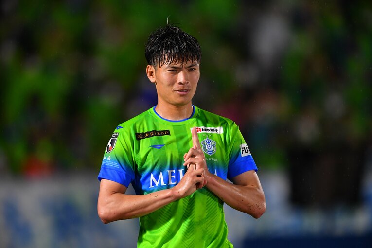 出身地にちなんだ「忍者ポーズ」のゴールパフォーマンスが話題を集めたFW町野修斗　©︎J.LAEGUE