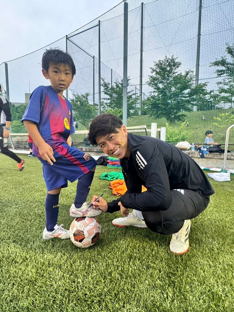 「ジョガスポ」無料サッカースクールの様子（筆者撮影）