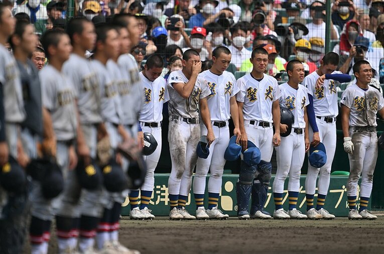 今夏の甲子園、聖光学院が初のベスト4入りを果たした　©Hideki Sugiyama