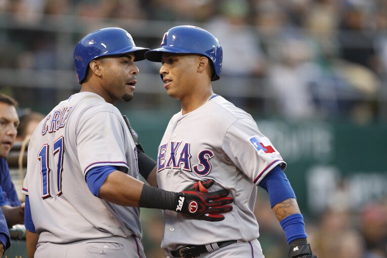 クルーズに教わった「いいチームメイトであれ」を胸に、ロッテで大活躍するマーティン（2013年）©︎Getty Images