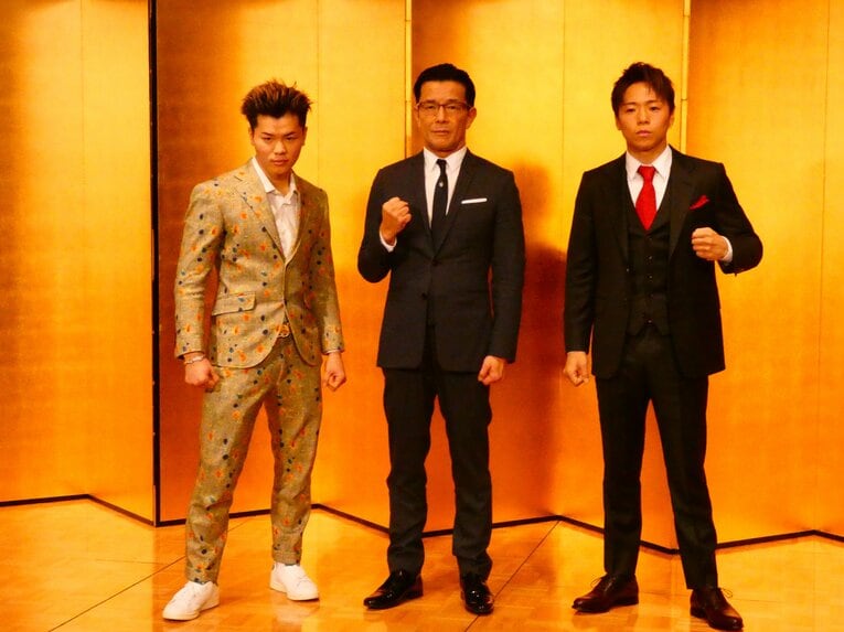 昨年12月24日、格闘技ファンが待ち望んだ那須川天心vs武尊の発表会見が行われた　©Koji Fuse