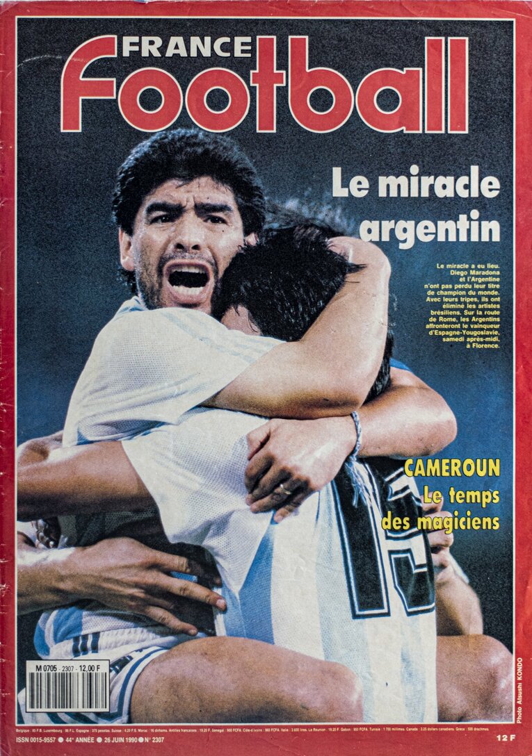 若いフォトグラファーに破格のギャラをもたらした『フランス・フットボール』誌の表紙