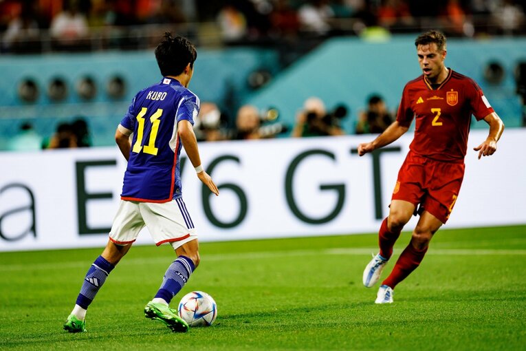 カタールW杯の久保　©Kiichi Matsumoto/JMPA