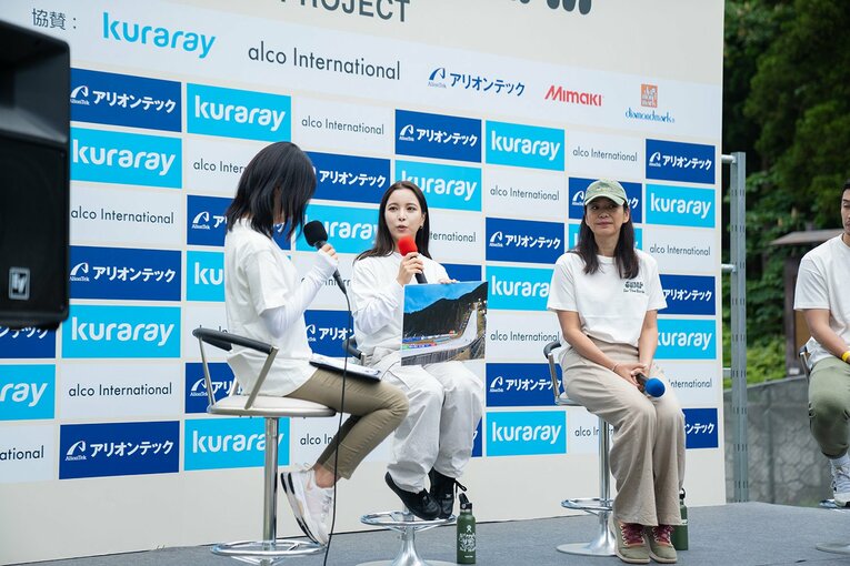 '24年6月には、蔵王山クリーン作戦にJUMP for The Earthとして参加。ゲストに井本さん(右)も　