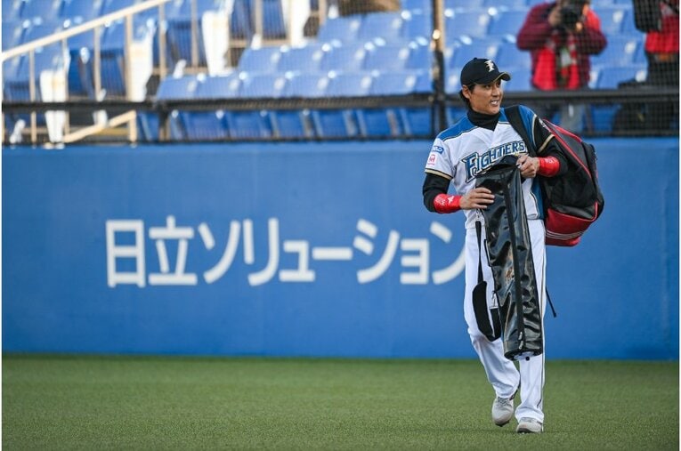 2020年トライアウトの新庄ビッグボス　©Nanae Suzuki