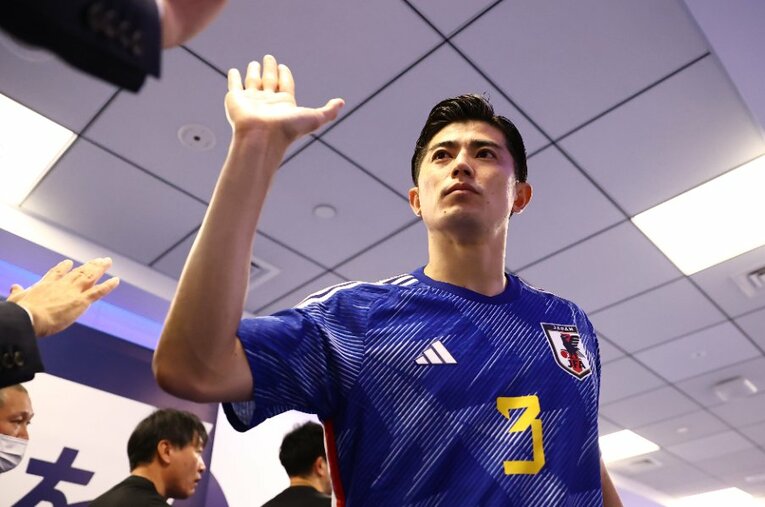 11月17日のカナダ戦に先発フル出場した谷口彰悟。大卒後に川崎フロンターレに入団したが、向島建スカウトは高校時代からアプローチしていたという ／ photograph by JFA/AFLO