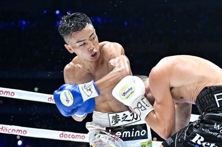 5月6日、東京ドームでジェイソン・モロニーに勝利し、WBO世界バンタム級王者となった武居由樹（27歳）。新世界王者に激闘の舞台裏を聞いた ／ photograph by Hiroaki Yamaguchi
