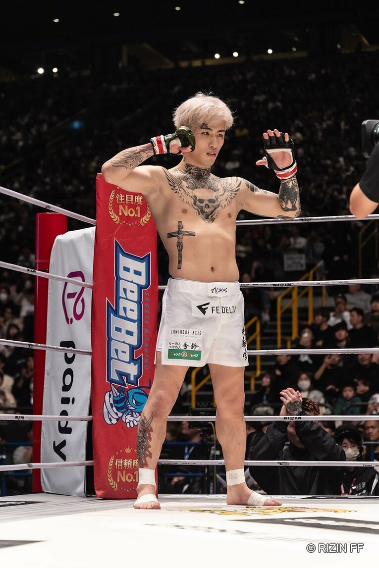 『RIZIN45.』平本蓮vs.YA-MAN　©RIZIN FF