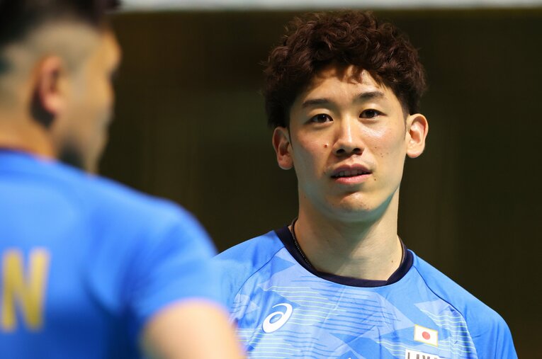 イタリアでの9年目のシーズンを終えて日本代表に合流した石川祐希。今や世界から警戒される選手の一人となった ／ photograph by Naoki Morita/AFLO SPORT