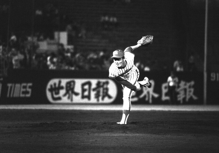 1978年の初優勝の原動力となり、沢村賞を受賞したヤクルトのエース・松岡弘　©JIJI PRESS